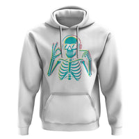 Lets Get Sendy Skeleton Hoodie Full Send Vibes Glowcore - Wonder Print Shop