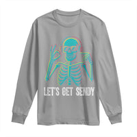 Lets Get Sendy Skeleton Long Sleeve Shirt Full Send Vibes Glowcore - Wonder Print Shop