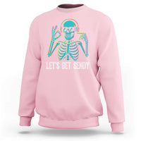 Lets Get Sendy Skeleton Sweatshirt Full Send Vibes Glowcore - Wonder Print Shop