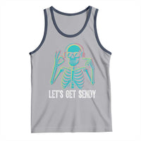 Lets Get Sendy Skeleton Tank Top Full Send Vibes Glowcore - Wonder Print Shop