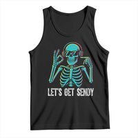 Lets Get Sendy Skeleton Tank Top Full Send Vibes Glowcore - Wonder Print Shop