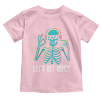 Lets Get Sendy Skeleton Toddler T Shirt Full Send Vibes Glowcore - Wonder Print Shop