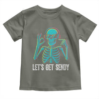 Lets Get Sendy Skeleton Toddler T Shirt Full Send Vibes Glowcore - Wonder Print Shop