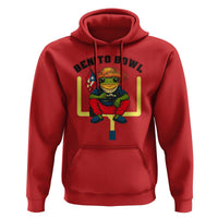 Benito Bowl Coquí Frog Football Hoodie Funny Puerto Rico Flag Game Day Music Fans