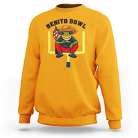 Benito Bowl Coquí Frog Football Sweatshirt Funny Puerto Rico Flag Game Day Music Fans