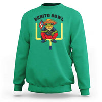 Benito Bowl Coquí Frog Football Sweatshirt Funny Puerto Rico Flag Game Day Music Fans