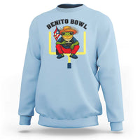 Benito Bowl Coquí Frog Football Sweatshirt Funny Puerto Rico Flag Game Day Music Fans