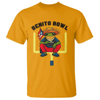 Benito Bowl Coquí Frog Football T Shirt Funny Puerto Rico Flag Game Day Music Fans