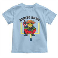 Benito Bowl Coquí Frog Football Toddler T Shirt Funny Puerto Rico Flag Game Day Music Fans