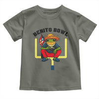 Benito Bowl Coquí Frog Football Toddler T Shirt Funny Puerto Rico Flag Game Day Music Fans