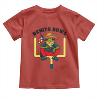 Benito Bowl Coquí Frog Football Toddler T Shirt Funny Puerto Rico Flag Game Day Music Fans