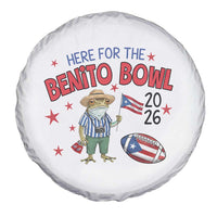 Here for the Benito Bowl 2026 Coquí Frog Spare Tire Cover Puerto Rican Funny Football Music Fans