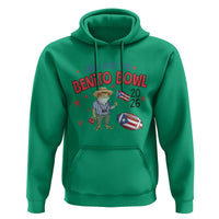 Here for the Benito Bowl 2026 Coquí Frog Hoodie Puerto Rican Funny Football Music Fans