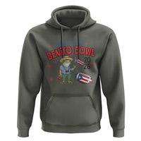 Here for the Benito Bowl 2026 Coquí Frog Hoodie Puerto Rican Funny Football Music Fans