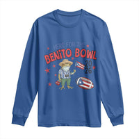 Here for the Benito Bowl 2026 Coquí Frog Long Sleeve Shirt Puerto Rican Funny Football Music Fans