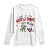 Here for the Benito Bowl 2026 Coquí Frog Long Sleeve Shirt Puerto Rican Funny Football Music Fans