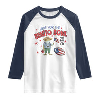 Here for the Benito Bowl 2026 Coquí Frog Raglan Shirt Puerto Rican Funny Football Music Fans