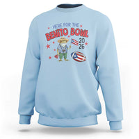 Here for the Benito Bowl 2026 Coquí Frog Sweatshirt Puerto Rican Funny Football Music Fans
