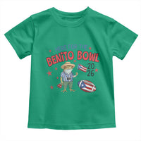 Here for the Benito Bowl 2026 Coquí Frog Toddler T Shirt Puerto Rican Funny Football Music Fans