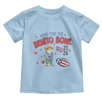 Here for the Benito Bowl 2026 Coquí Frog Toddler T Shirt Puerto Rican Funny Football Music Fans
