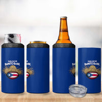Here for the Benito Bowl Straw Hat 4 in 1 Can Cooler Tumbler Puerto Rico Flag Football Music Fans