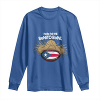 Here for the Benito Bowl Straw Hat Long Sleeve Shirt Puerto Rico Flag Football Music Fans