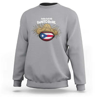 Here for the Benito Bowl Straw Hat Sweatshirt Puerto Rico Flag Football Music Fans