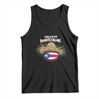 Here for the Benito Bowl Straw Hat Tank Top Puerto Rico Flag Football Music Fans