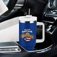 Here for the Benito Bowl Straw Hat Tumbler With Handle Puerto Rico Flag Football Music Fans
