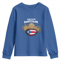Here for the Benito Bowl Straw Hat Youth Sweatshirt Puerto Rico Flag Football Music Fans