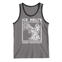 Ice Melts Under Resistance Tank Top Against Ice Protest Dragon Graphic with Fire