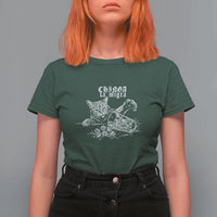 Chinga La Migra Protest Cat T Shirt For Women Spanish Resistance Against Ice