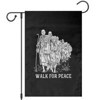 Walk for Peace Walking Monks and Aloka the Dog Garden Flag Buddhist Mindfulness Spiritual Religious Faith
