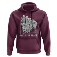 Walk for Peace Walking Monks and Aloka the Dog Hoodie Buddhist Mindfulness Spiritual Religious Faith