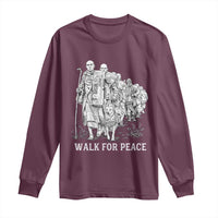 Walk for Peace Walking Monks and Aloka the Dog Long Sleeve Shirt Buddhist Mindfulness Spiritual Religious Faith