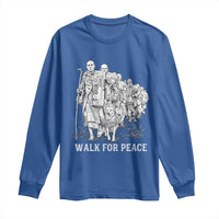 Walk for Peace Walking Monks and Aloka the Dog Long Sleeve Shirt Buddhist Mindfulness Spiritual Religious Faith
