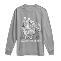Walk for Peace Walking Monks and Aloka the Dog Long Sleeve Shirt Buddhist Mindfulness Spiritual Religious Faith
