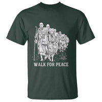 Walk for Peace Walking Monks and Aloka the Dog T Shirt Buddhist Mindfulness Spiritual Religious Faith