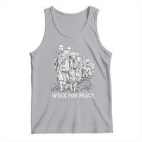 Walk for Peace Walking Monks and Aloka the Dog Tank Top Buddhist Mindfulness Spiritual Religious Faith
