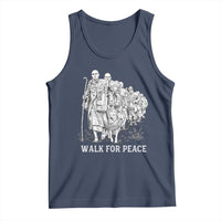 Walk for Peace Walking Monks and Aloka the Dog Tank Top Buddhist Mindfulness Spiritual Religious Faith