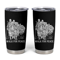 Walk for Peace Walking Monks and Aloka the Dog Tumbler Cup Buddhist Mindfulness Spiritual Religious Faith