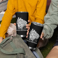 Walk for Peace Walking Monks and Aloka the Dog Tumbler Cup Buddhist Mindfulness Spiritual Religious Faith