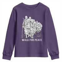 Walk for Peace Walking Monks and Aloka the Dog Youth Sweatshirt Buddhist Mindfulness Spiritual Religious Faith