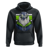 Cool Hawk Wearing Hoodie Graphic Hoodie Game Day Swagger