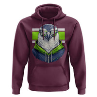Cool Hawk Wearing Hoodie Graphic Hoodie Game Day Swagger