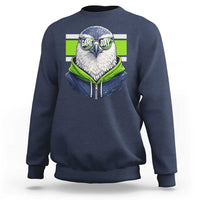 Cool Hawk Wearing Hoodie Graphic Sweatshirt Game Day Swagger