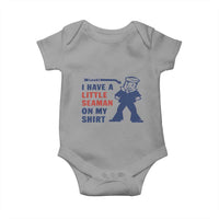 Funny Sailor Pun Baby Onesie I Have Little Seaman on My Shirt Retro Humor