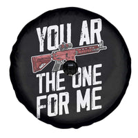 Funny Gun Lover Valentine Pun Spare Tire Cover You AR the One for Me Tactical Romance