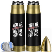 Funny Gun Lover Valentine Pun Bullet Tumbler You AR the One for Me Tactical Romance