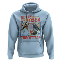 Get In Loser We’re Going To The Cottage Hoodie Hockey Romance LGBT Retro Summer Road Trip